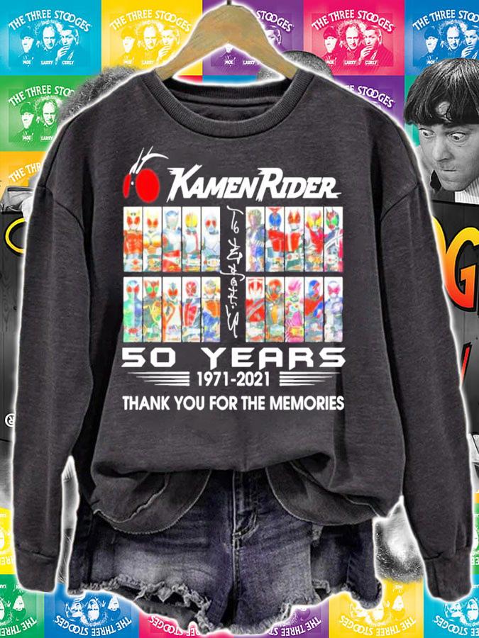 Kamen Rider 50 years 1971-2021 thank you for the memories shirt t-shirt sweatshirt