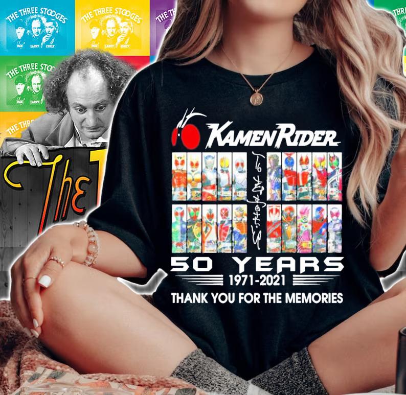 Kamen Rider 50 years 1971-2021 thank you for the memories shirt t-shirt woman shirt