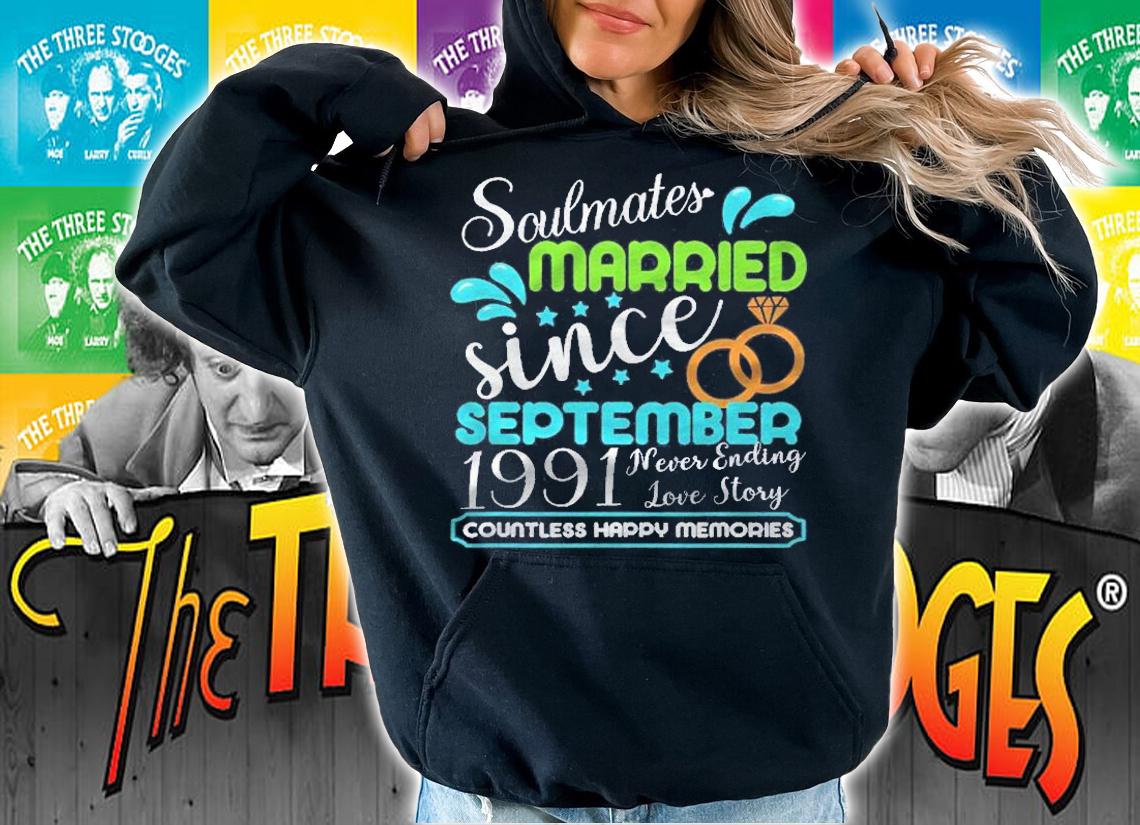 Married Since September 1991, 30Th Wedding Anniversary shirt t-shirt