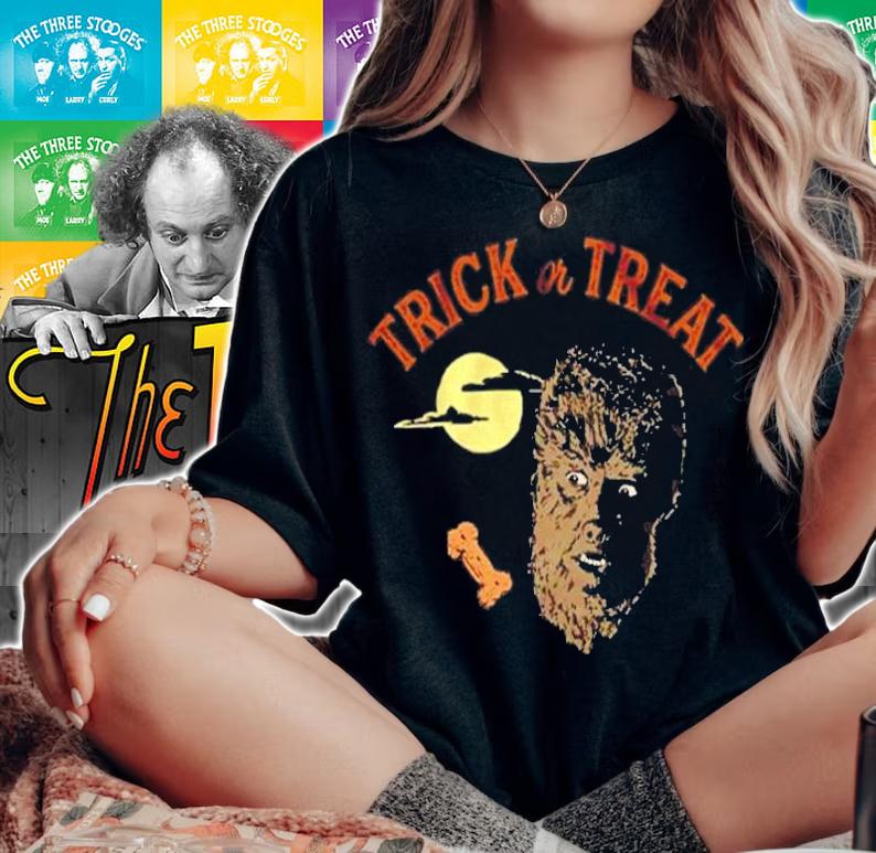 Trick or Treat Wolfman T-Shirt t-shirt woman shirt