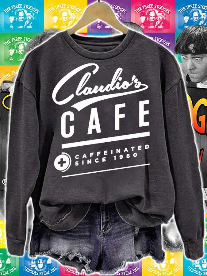 Claudios Cafe Caffeinated since 1980 T-shirt t-shirt