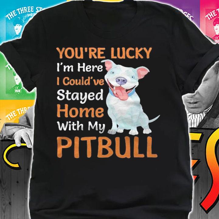 Dogs I Couldve Stayed Home With My Pitbull Shirt t-shirt