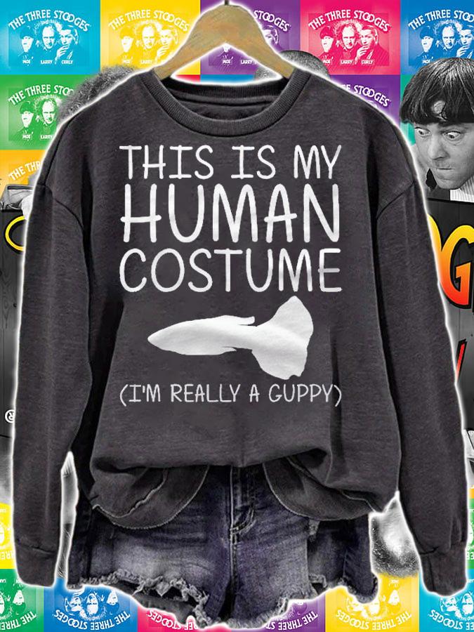 Guppy Easy Halloween Human Costume Rainbow Fish Gift Shirt t-shirt sweatshirt