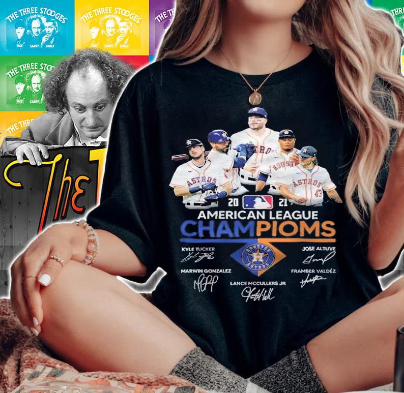 Houston Astros 2021 National League Champions Signatures Shirt t-shirt
