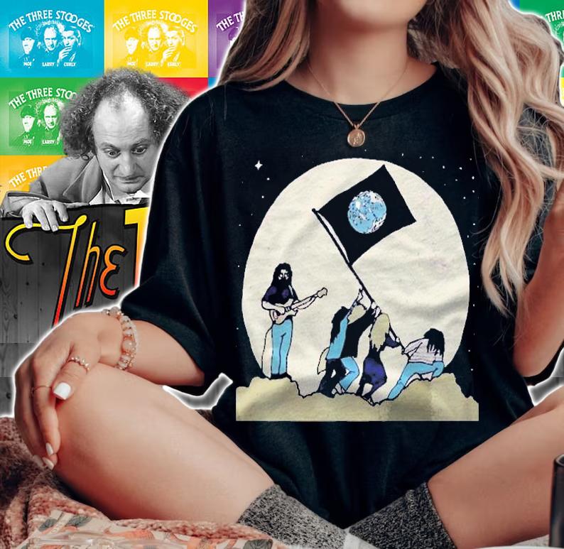 Standing On The Moon Grateful Dead Jerry Garcia Cartoon Classic Shirt t-shirt woman shirt