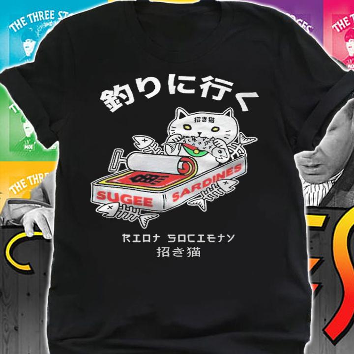 Sugee Lucky Cat Sardines T-shirt t-shirt