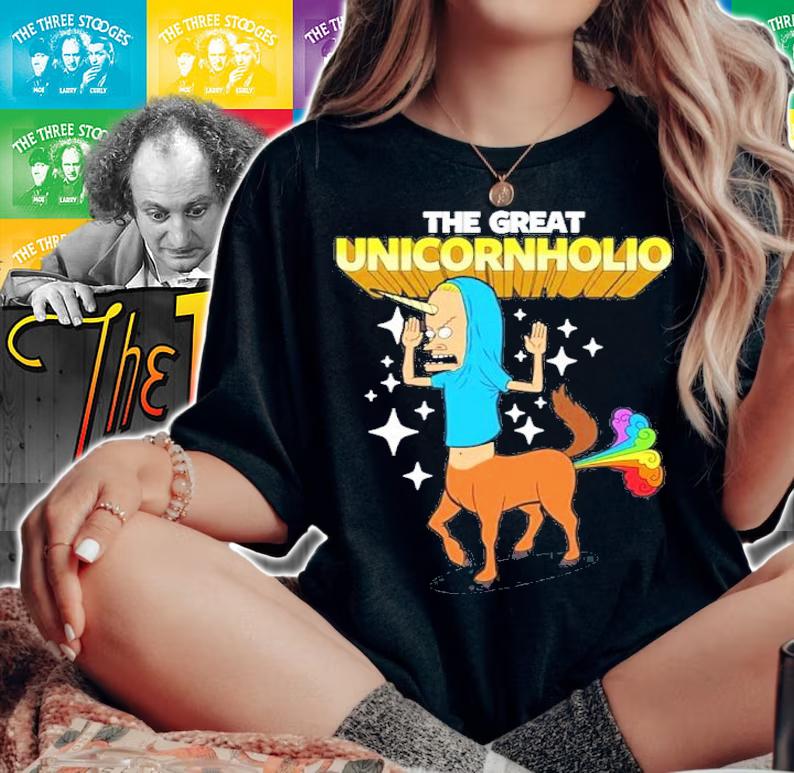 Unicorns Beavis The Great Unicornholio Shirt t-shirt woman shirt