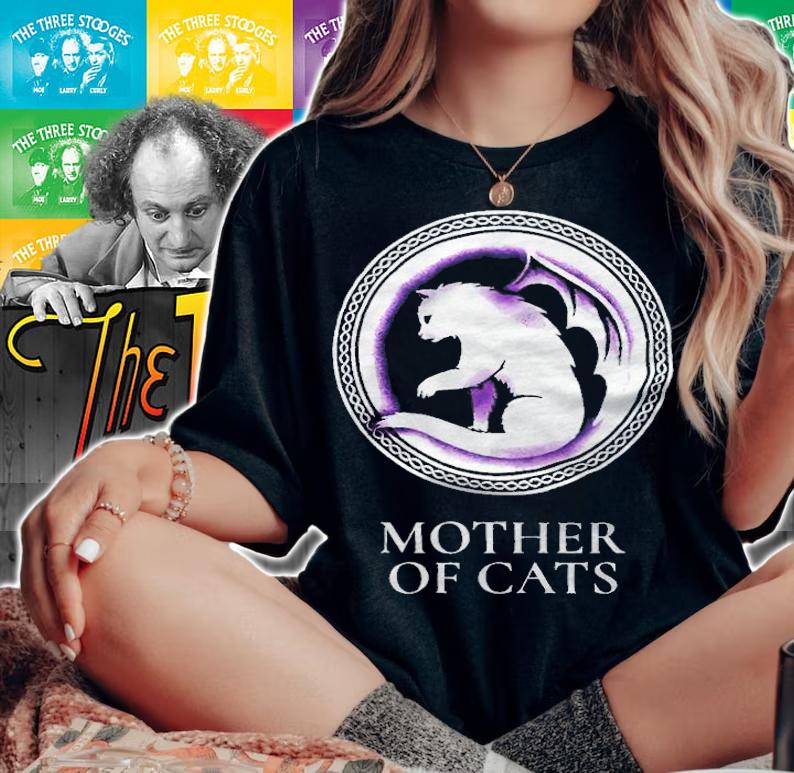 Cat Dragon Wing mother of Cats T-shirt t-shirt woman shirt