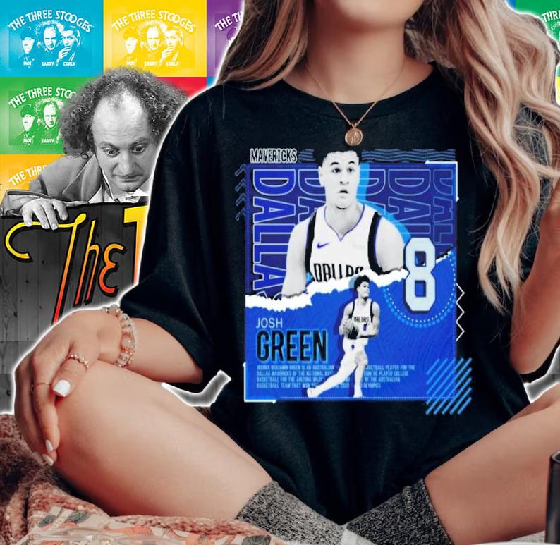 Josh Green Basketball Paper Poster Mavericks Shirt t-shirt