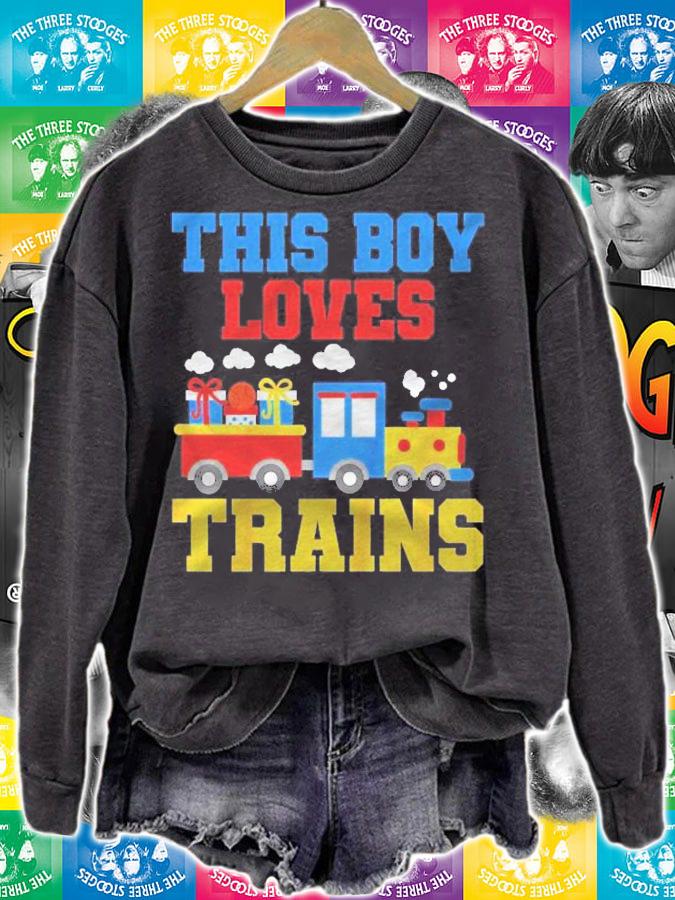 Kids Trains Model Train Locomotive Train Lover Shirt t-shirt sweatshirt