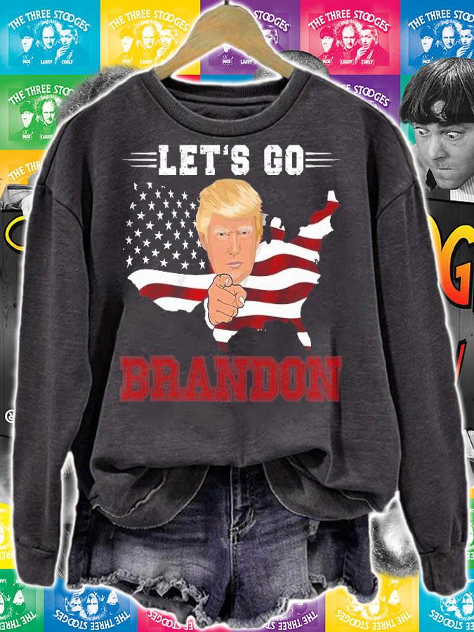 Let's Go Brandon Pro Trump American Map T-Shirt t-shirt