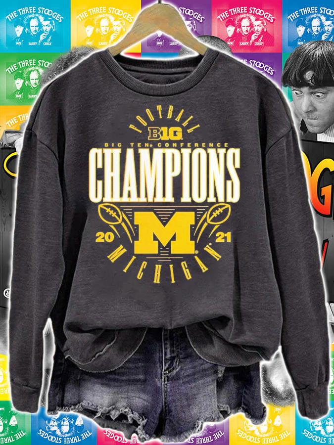 Michigan Wolverines 2021 Big Ten Football Conference Champions trending T-Shirt t-shirt sweatshirt