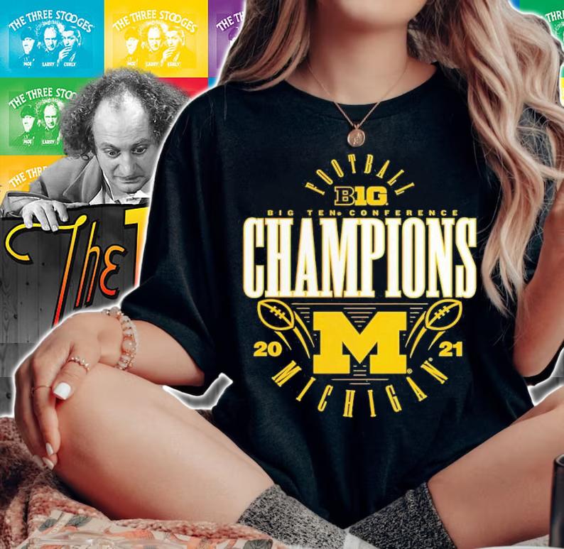 Michigan Wolverines 2021 Big Ten Football Conference Champions trending T-Shirt t-shirt woman shirt
