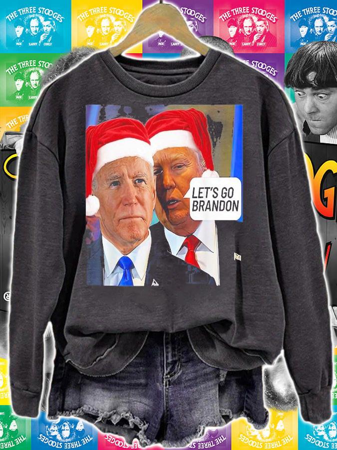 Santa Trump Said To Biden Let's Go Brandon Anti Biden Meme T-Shirt t-shirt sweatshirt