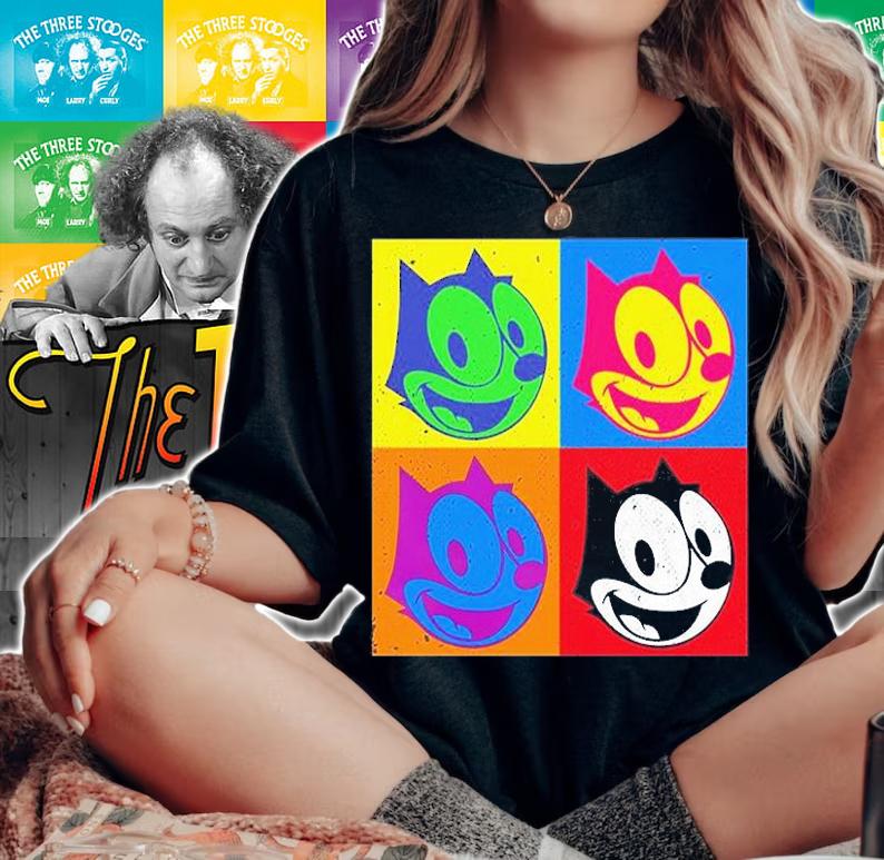 Felix The Cat Pop Art T-Shirt t-shirt woman shirt