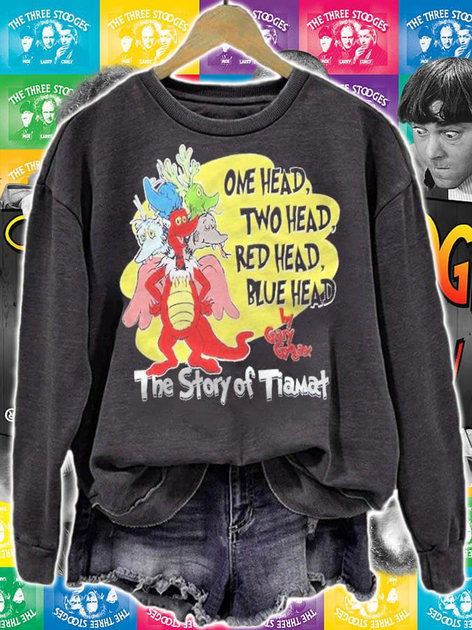 One Head Two Head Red Head Blue Head The Story Of Tiamat Shirt t-shirt