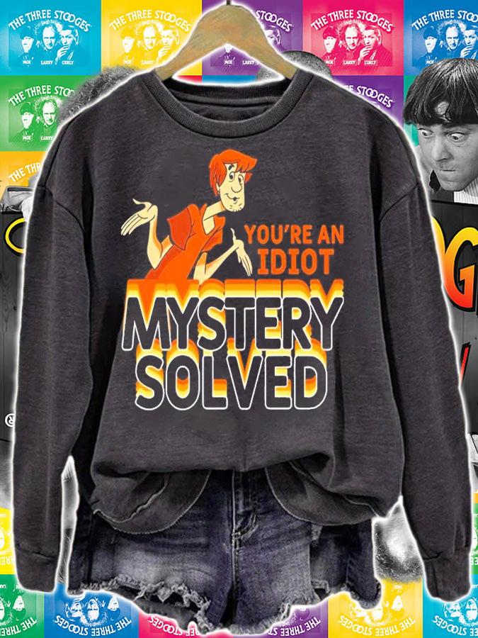 Scooby Doo Shaggy Rogers You're An Idiot Mystery Solved Shirt t-shirt
