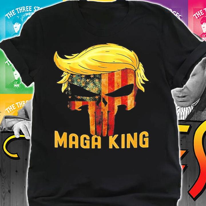 The Great Maga King Donald Trump Skull Maga King T-Shirt t-shirt