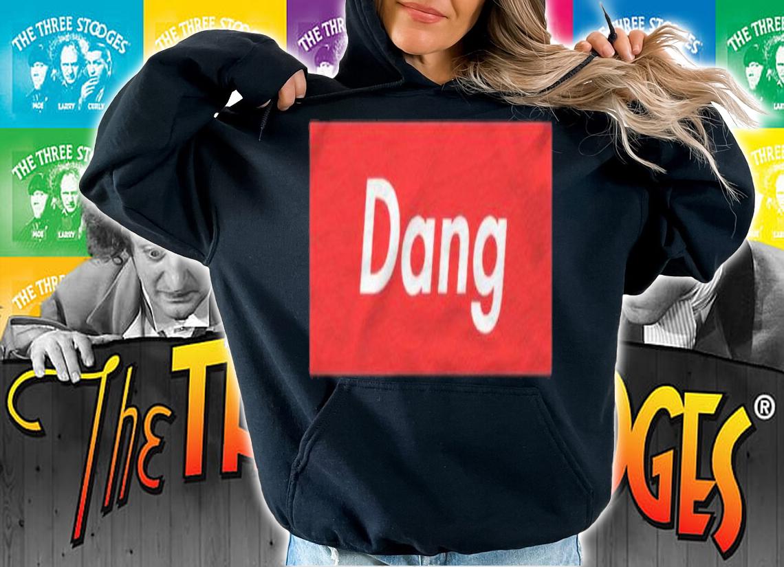 Dang Red Box White Letters shirt t-shirt