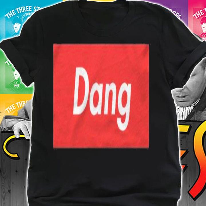 Dang Red Box White Letters shirt t-shirt