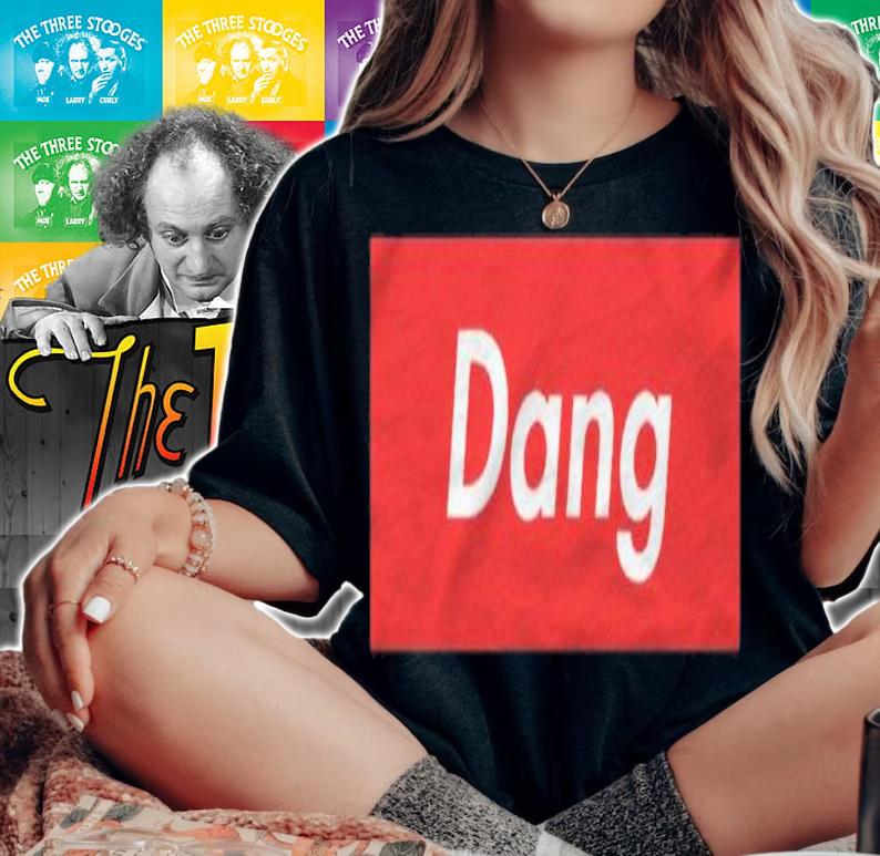 Dang Red Box White Letters shirt t-shirt