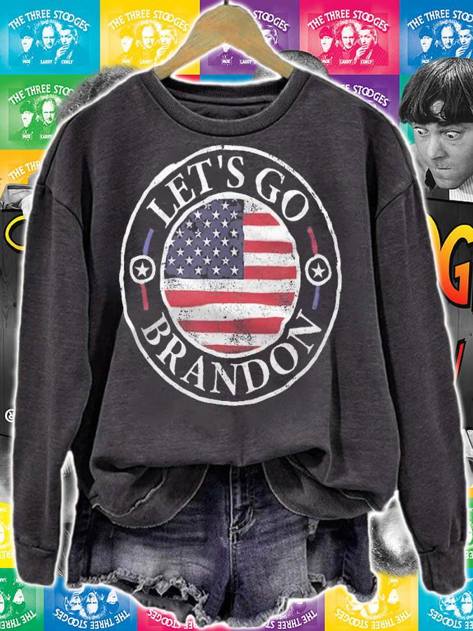 Let's Go Brandon Chant Anti Liberal USA Flag, Anti Joe Biden T-Shirt t-shirt
