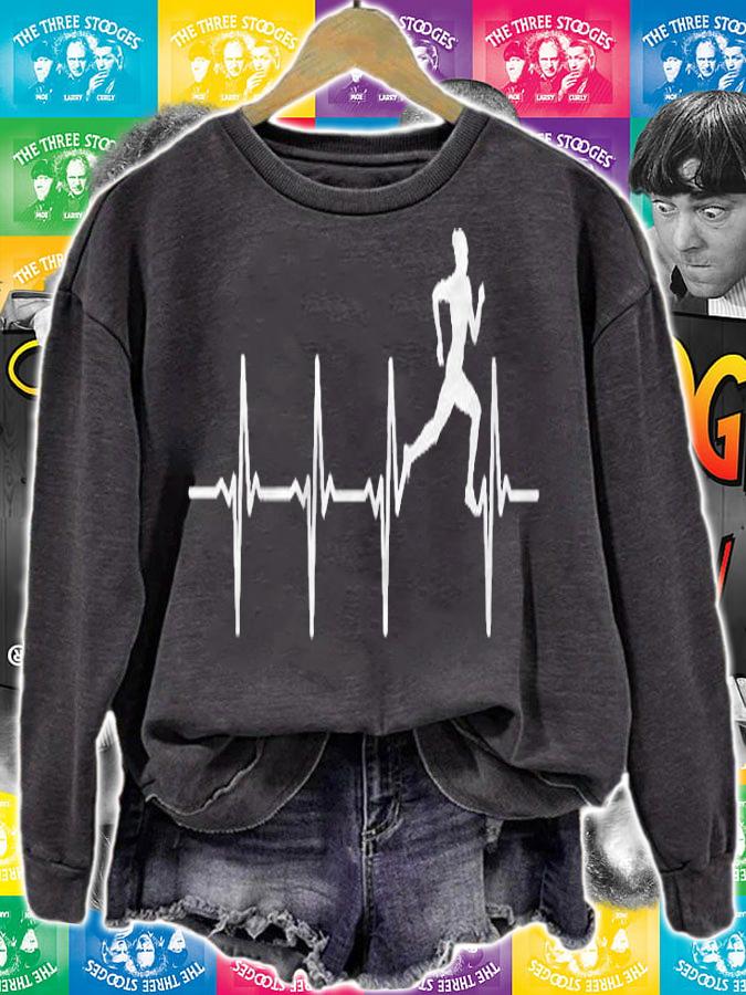 Runner Heartbeat For Runners Joggers Shirt t-shirt sweatshirt