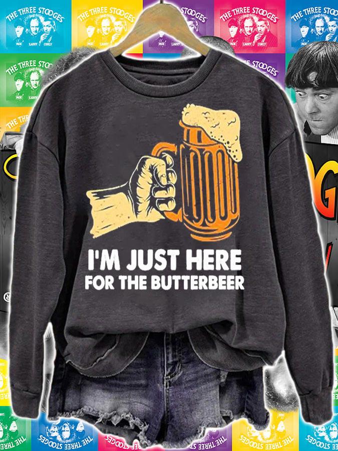 Im Just Here For The Butterbeer Retro Butterscotch Beer T-Shirt t-shirt sweatshirt