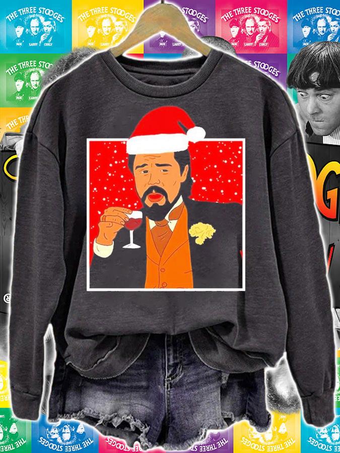 Leonardo Meme Funny Christmas Ugly Jumper Day Dicaprio Ugly Xmas T-Shirt t-shirt sweatshirt