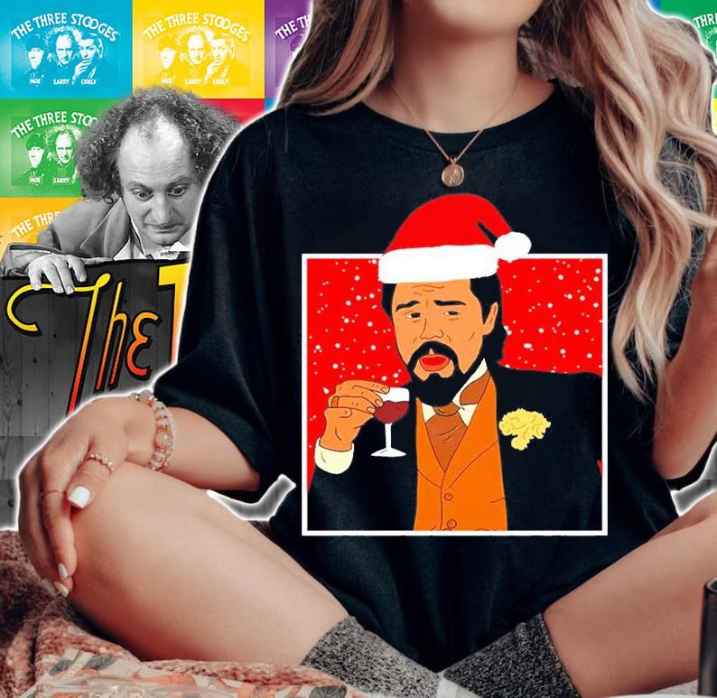 Leonardo Meme Funny Christmas Ugly Jumper Day Dicaprio Ugly Xmas T-Shirt t-shirt woman shirt