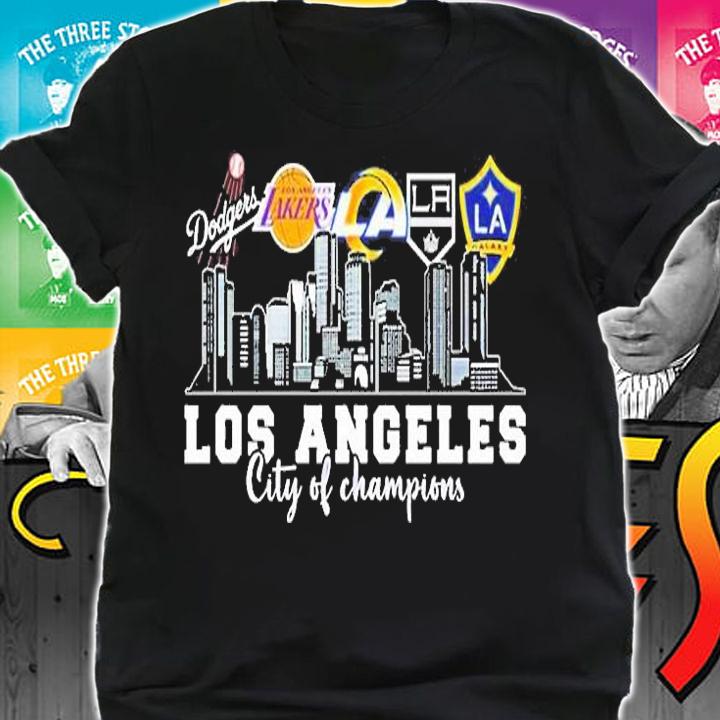 Los Angeles City Of Champions Dodgers Lakers Rams Galaxy T-Shirt t-shirt