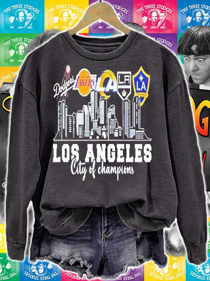 Los Angeles City Of Champions Dodgers Lakers Rams Galaxy T-Shirt t-shirt