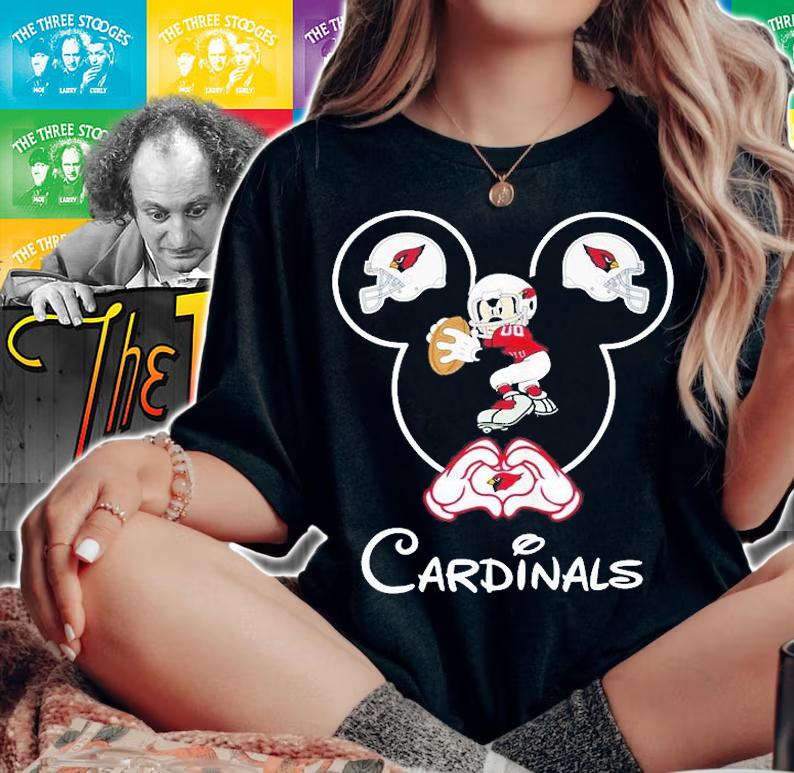 Mickey Mouse Arizona Cardinals Player 2022 T-Shirt t-shirt woman shirt