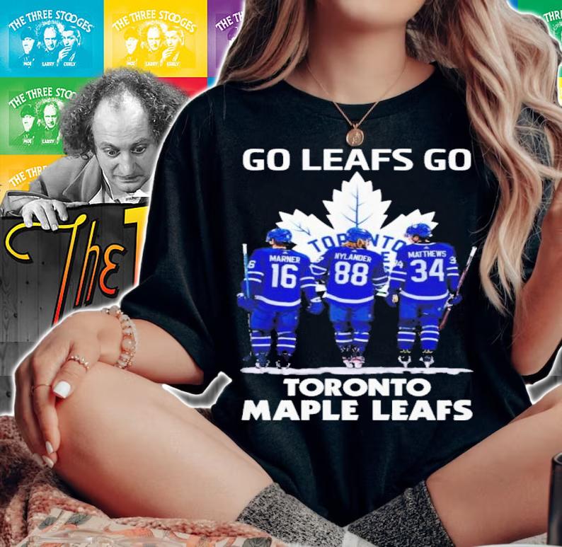 Toronto Maple Leafs Go Leafs Go Mitch Marner Vs William Nylander And Auston Matthews Shirt t-shirt woman shirt