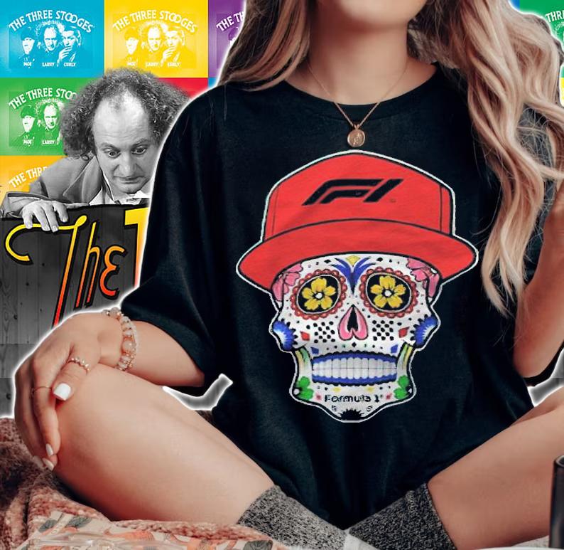 Formula 1 Mexico Sugar Skull logo T-shirt t-shirt woman shirt