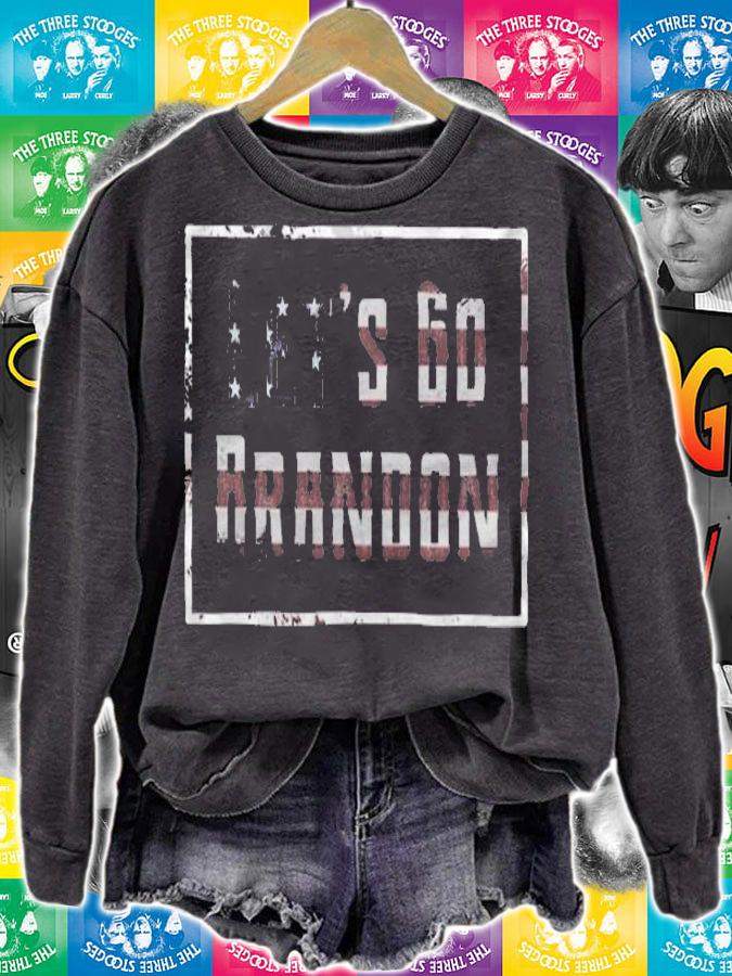 Let's Go Brandon Vintage Retro USA Flag FJB T-Shirt t-shirt