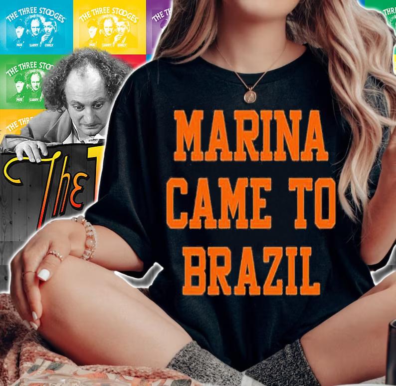 Marina Came To Brazil T-Shirt t-shirt woman shirt