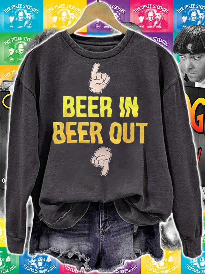 Official Beer in beer out shirt t-shirt sweatshirt