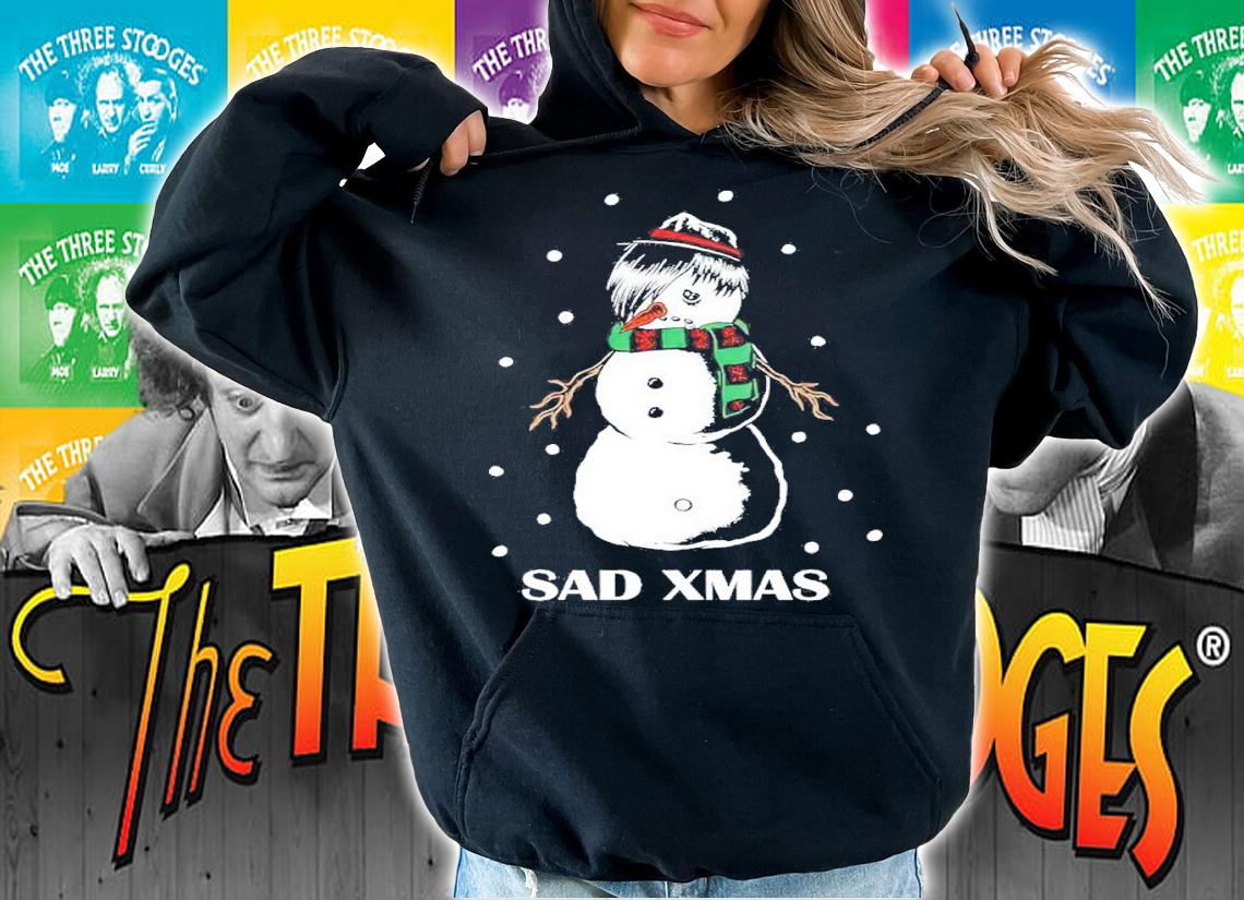 Snowman Sad Xmas Shirt t-shirt hoodie
