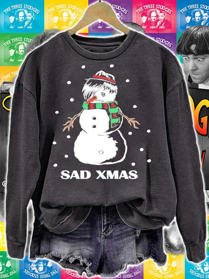 Snowman Sad Xmas Shirt t-shirt sweatshirt