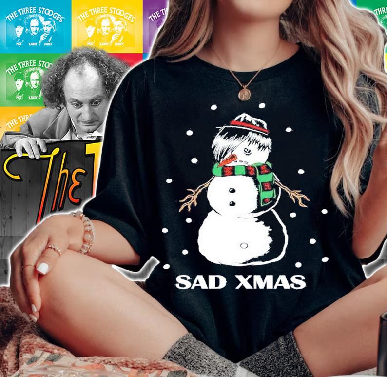 Snowman Sad Xmas Shirt t-shirt woman shirt