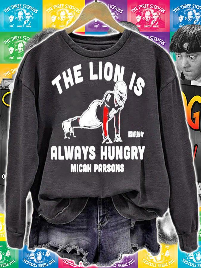 The Lion Is Always Hungry Micah Parsons Push-Ups T-Shirt t-shirt