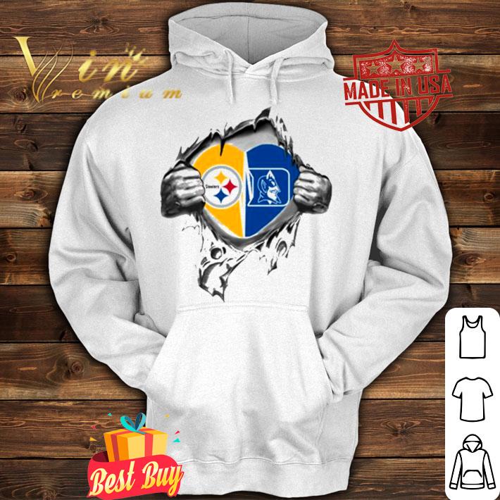 Blood Inside Me Pittsburgh Steelers And Duke Blue Devils t-shirt hoodie