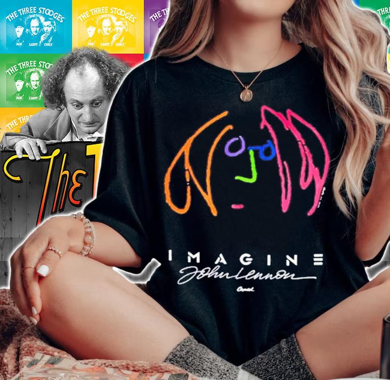 John Lennon Imagine Capitol Records Shirt t-shirt woman shirt