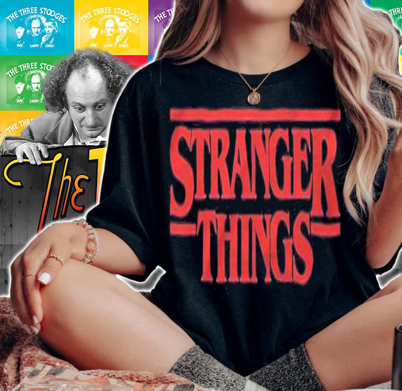 Stranger Things logo T-shirt t-shirt woman shirt