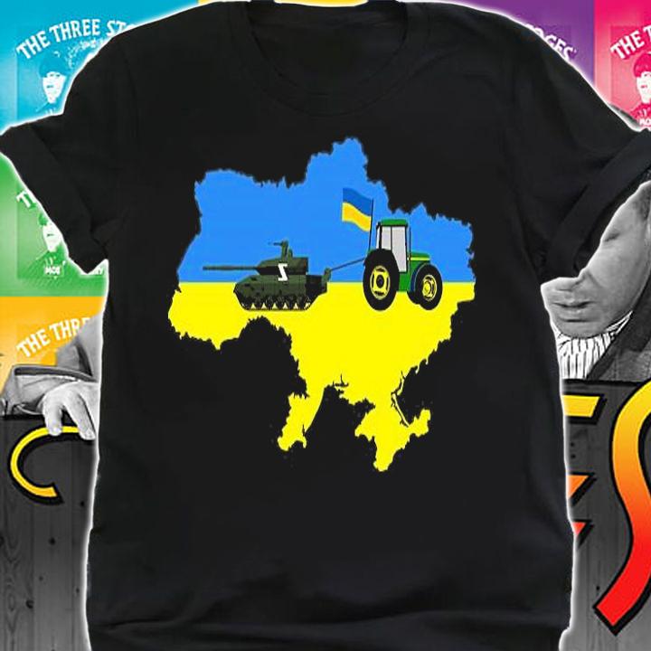 Ukrainian Tractor Pulling A Russian Tank T-Shirt t-shirt shirt
