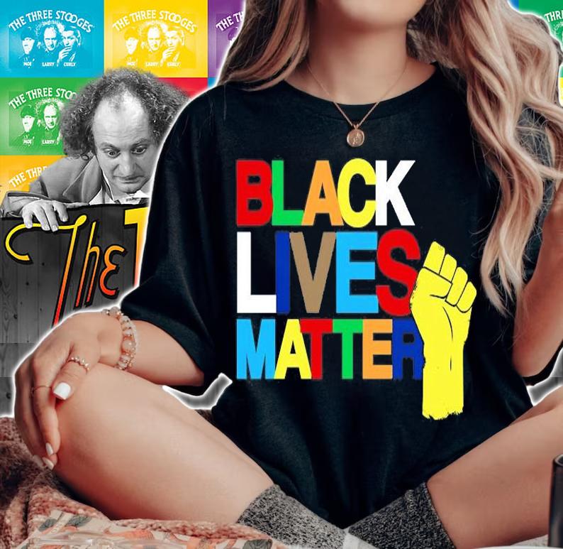 Colorful Black Lives Matter Fist African Style T-Shirt woman shirt