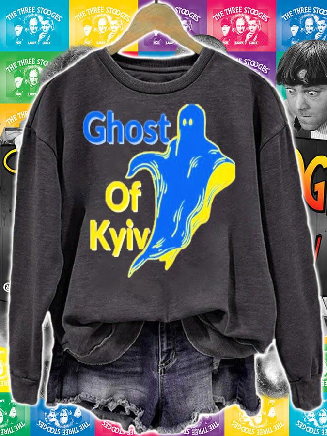 Ghost Of Kyiv Stand With Ukraine Shirt sweatshirt
