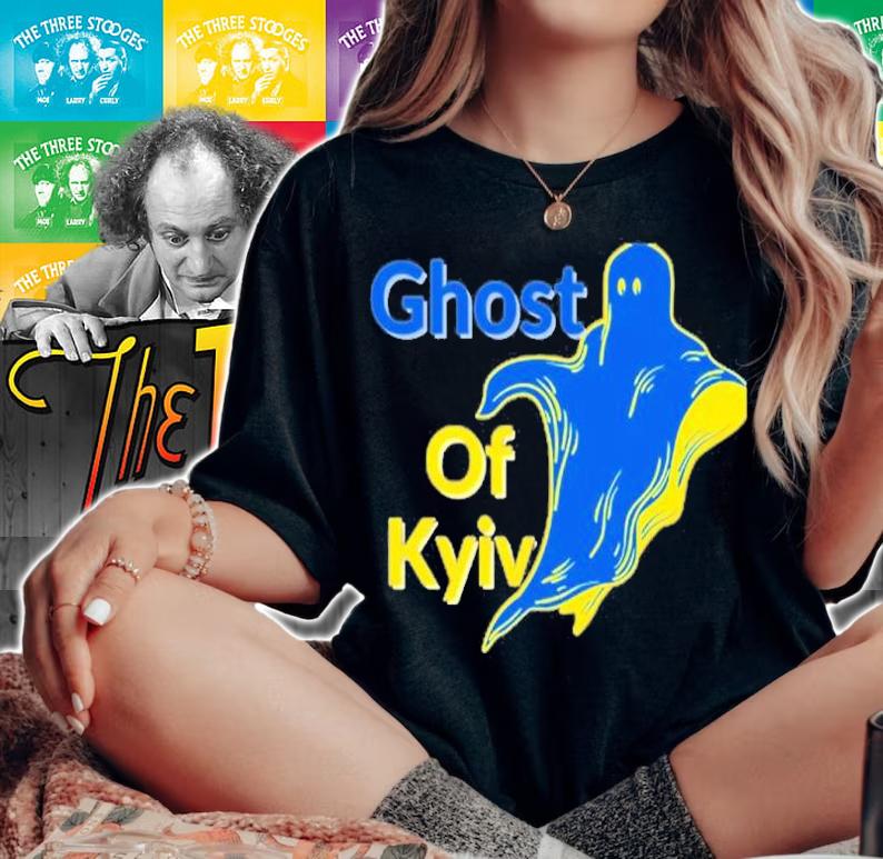Ghost Of Kyiv Stand With Ukraine Shirt woman shirt