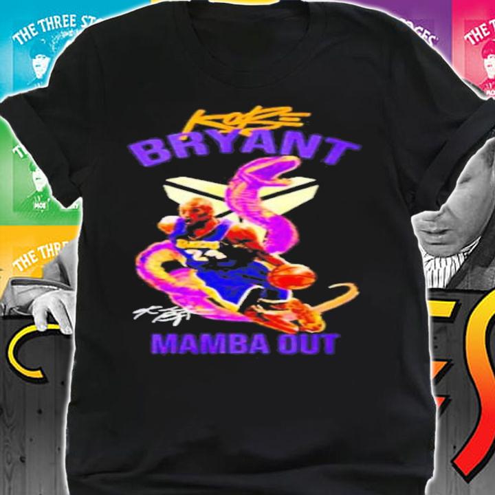 Kobe Bryant Mamba Out Signatures Shirt
